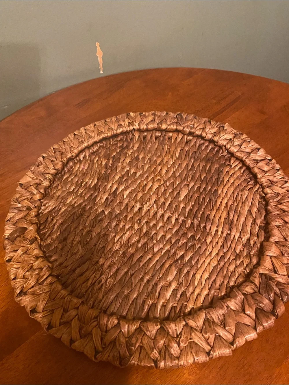 Vintage Wicker Ratten Charger